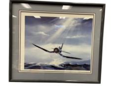 HAL TACKER, BOYINGTON CATCHING A WAVE LIMITED EDITION SIGNED PRINT BY 