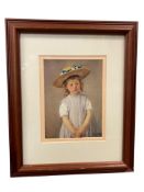MARY CASSATT AMERICAN IMPRESSIONIST ARTIST PRINT TITLED CHILD IN STRAW HAT