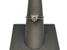 GRANAT 18K WHITE GOLD DIAMOND ENGAGEMENT RING