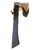 CUSTOM MADE THROWING AXE WITH CELTIC STYLE DESIGN AXE BLADE WITH SHEATH