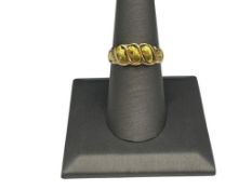 HALL DESIGNER SIGNED 14K YELLOW GOLD NATURAL GOLD NUGGET RING