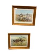 TWO CHARLES RUSSSEL WESTERN PRINTS INCLUDING 