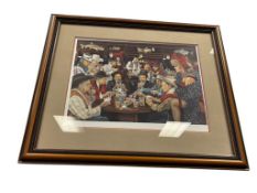 STEVEN SAYLOR NEVADA ARTIST LIMITED EDITION PRINT TITLED ONE NIGHT AT THE LITTLE WALDORF