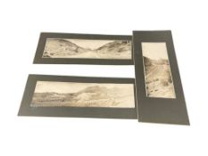 THREE VIRGINIA CITY, NEVADA CABINET PHOTOGRAPH CARDS SCENIC SCENES OF CITY AND MINE