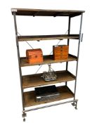 UNIQUE WORLD MARKET DESIGNS FOUR TIERED RECTANGULAR SHELF