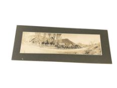 VIRGINIA CITY, NEVADA CABINET PHOTOGRAPH CARD, BLACK AND WHITE PHOTOGRAPH OF FREIGHT TEAM