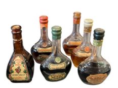 VINTAGE HENRI VALLET LICOR MINIATURE LIQUOR MEXICO BOTTLES 1/10 PINT COLLECTIBLE BOTTLES