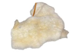 TWO GOLDEN FLEECE NATURAL SHEEP SKIN ACCENTS RUGS