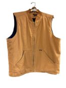 MENS WOLVERINE BROWN WORK WEAR VEST SIZE XXL