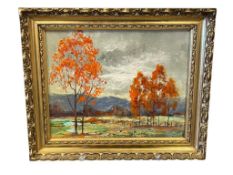 ALBERT NUETZEL MID-CENTURY SCI-FI CALIFORNIA RENOWN STUDIO ARTIST ORIGINAL OIL PAINTING ON CANVAS