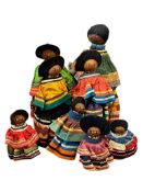 VINTAGE FLORIDA SEMINOLE PALMETTO FIBER NATIVE AMERICAN DOLLS