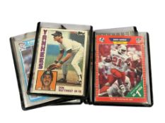 SEVEN SPORT ROOKIE CARDS FRANK THOMAS, KIRBY PUCKETT, BARRY SANDERS, JIM PLUNKETT, RANDY JOHNSON
