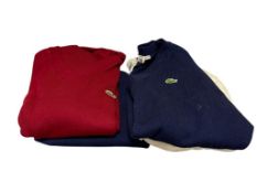 FOUR MEN'S CHEMISE LACOSTE MADE IN FRANCE DESIGNER SWEATERS