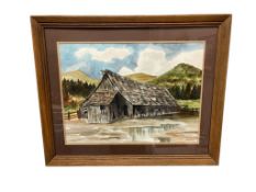 L.A. CROSS ORIGINAL WATERCOLOR ON PAPER