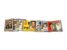 NINE MLB HALL OF FAME PLAYER CARDS WILIE MAYS, LUIS APARICIO, HOOYT WILHELM, NOLAN RYAN CIRCA 197...