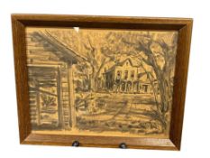 HUGH MERRITT SARGENT 1976 CALIFORNIA ARTIST PENCIL DRAWING ON PAPER