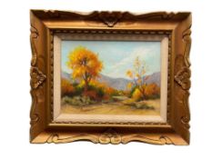 JACKIE HOUGHTON ORIGINAL ACRYLIC ON CANVAS LANDSCAPE PAINTING