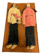20TH CENTURY NATIVE AMERICAN HAND CRAFTED CORN HUSK DOLLS