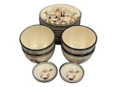 HD DESIGNS ITALIANN CHEF INSPIRED DINNER PLATES, BOWLS, AND CONDIMENT DISHES 20 PIECES