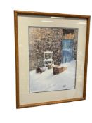 SIGNED LIMITED EDITION AMERICAN WATERCOLOR SOCIETY PRINT BY RANDALL HIGDON