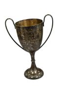 1935 RANCAGUA GOLF CLUB BILL JONES CUP WINNER SILVER PLATE TROPHY