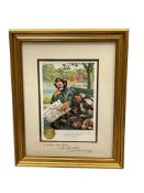 EMMETT KELLY WEARY WILLIE CIRCUS COLLECTION CLOWN PRINT TITLED SUNDAY IN THE PARK