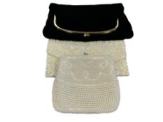THREE WOMANS EVENING FASHION BAGS / CLUTCH