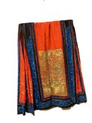 CHINESE QING DYNASTY EMROIDERED SILK PLEATED WEDDING SKIRT CIRCA 19TH CENTURY