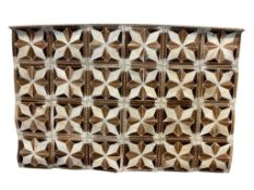UNIQUE LEATHER COWHIDE GEOMETRIC PATCHWORK WALL HANGING