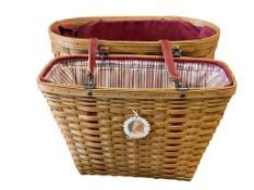 TWO LARGE LONGABERGER BASKETS INCLUDING BOARDWALK BASKET AND 2004 MOTHER'S DAY BASKET