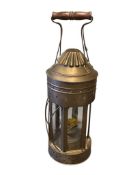 NIPPON SENTO CO. LTD. EARLY 20TH CENTURY BRASS MARITIME NAUTICAL SHIP LANTERN
