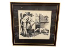 TOM WEST TRIPLE WESTERN 1950 MAGAZINE ILLUSTRATION POWDER SMOKE PAY-OFF VOL. 6 NO. 3