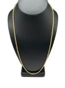 10K YELLOW GOLD ROPE NECKLACE
