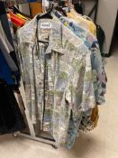 TEN MENS FLORAL PATTERN BUTTON UP SHORT SLEEVE SHIRTS COOKE STREET, TOMMY BAHAMA, FOLIAGE
