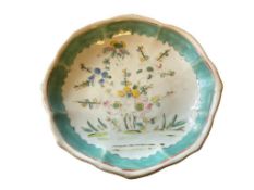 ANTIQUR LATE 19TH CENTURY PORCELAIN ROSE CANTON FOOTED DISH