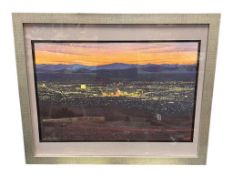 BILL JEWELL MAINE BORN ARTIST LIMITED EDITION PRINT SCENIC VIEW OF RENO, NEVADA
