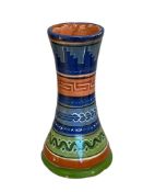 VINTAGE TONALA AZTEC MEXICO POTTERY VIBRANT FOLK ART VASE