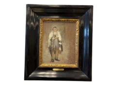 ANTAL JANCSECK BUDAPEST ARTIST ORIGINAL OIL PAINTING ON BOARD PORTRAIT