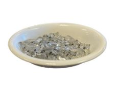 VINTAGE CUT CRYSTAL CHANDALIER / LAMP HANGING CRYSTAL PRISMS