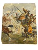 ADOLF E. KRAHMER MINNESOTA ARTIST ORIGINAL OIL ON BOARD ANTIQUE PAINTING DATED 1917