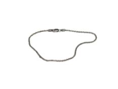 ITALIAN 14K WHITE GOLD SPARKLING BRACELET