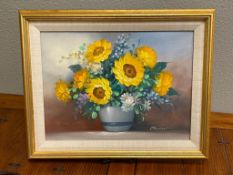 JOHNSON ORIGINAL ACRYLIC ON CANVAS PAINTING ON CANVAS, FRAMED