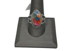 STERLING SILVER ARTISAN KINGMAN DAHLI RING