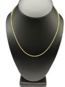 14K YELLOW GOLD ROPE CHAIN NECKLACE