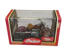 TOOTSIETOY 1/10 DIE-CAST SCALE 1942 INDIAN 442 MOTORCYCLE MODEL 1996 STROMBECKER CORP