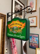NEW SIERRA NEVADA TRADITIONAL ALES AND LAGERS BEER DOUBLE SIDED ILLUMINATING LOGO BOX LIGHT