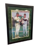 MOTHER'S COOKIES PROMOTIONAL BAY AREA CARD DAYS '86 POSTER AUTOGRAPHED BY JOE CANSECO / WILL CLARK