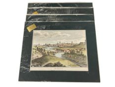 FOUR HAND COLORED DUBLIN, IRELAND LANDSCAPE SCENES