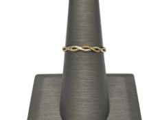 14K TWO-TONE GOLD WOVEN BAND