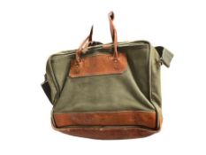 THE ORVIS COMPANY CANVAS AND LEATHER SATCHEL